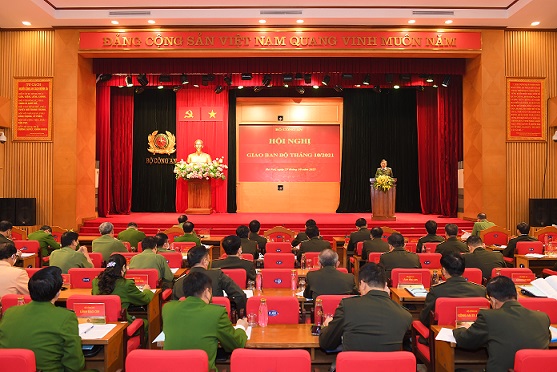 Bộ Công an giao ban định kỳ đánh giá tình hình, kết quả công tác công an tháng 10/2021